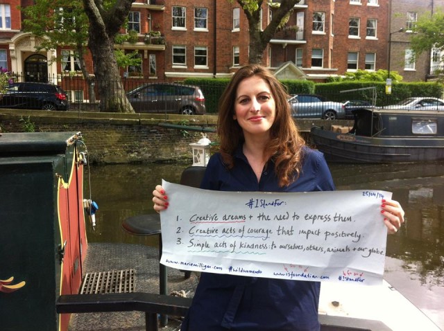 Marie sharing her #IStandFor pic. 