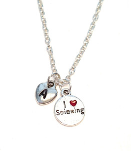 I love swimming necklace